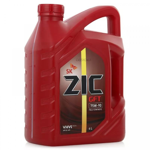 Масло ZIC трансмиссионное 75W90 G-FT GL-4/5 4л. (синтетика)