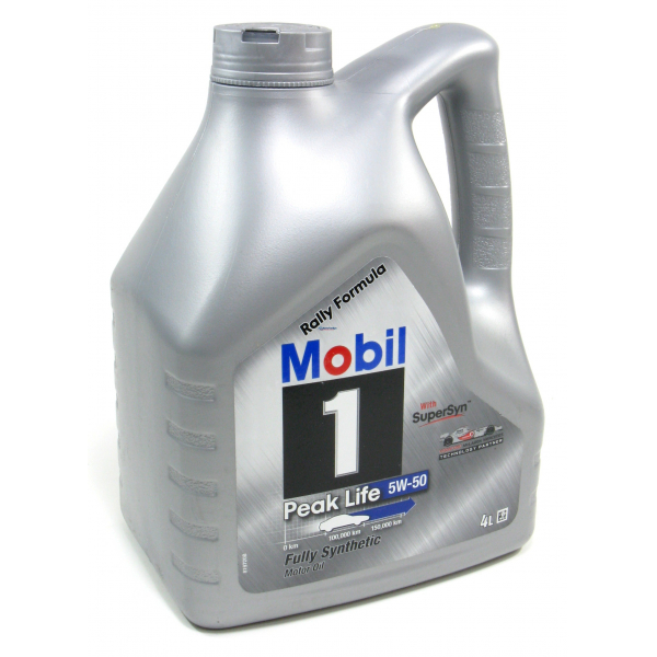 Масло Mobil моторное 5W50 Peak Life 4 л (синтетика)