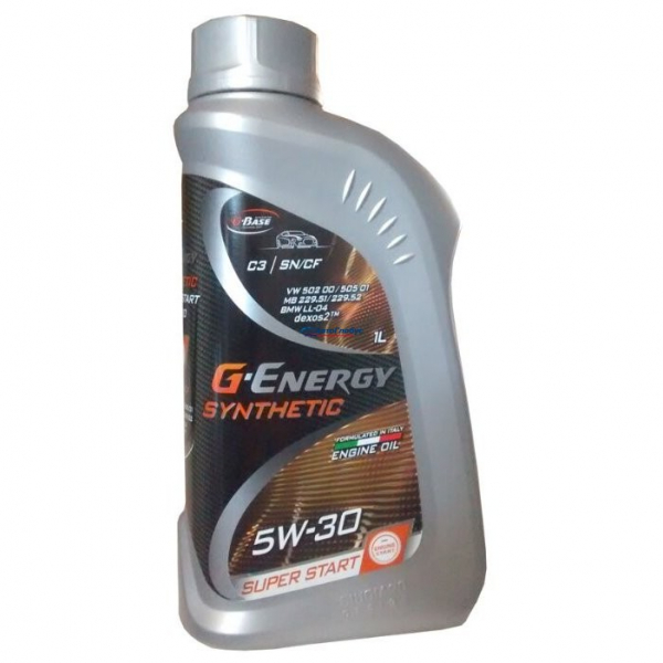 Масло G-Energy моторное 5W30 Synthetic Super Start 1л (синтетика)	