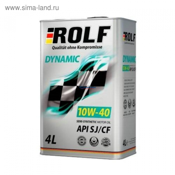 Масло ROLF Dynamic моторное 10W40 4л. (полусинтетика) Снят с производства см. 21068428