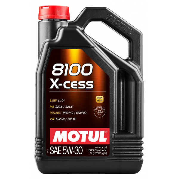 Масло Motul моторное 5W30 8100 X-cess 4л. (синтетика)