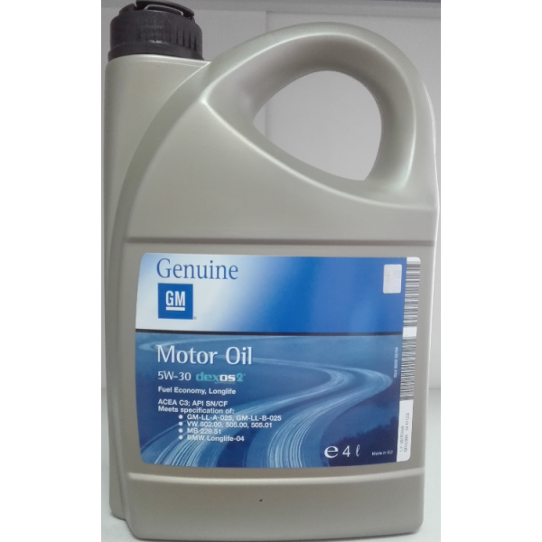 Масло GM Dexos моторное 5W30 4л