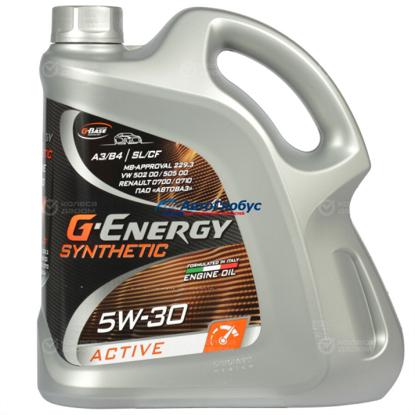 Масло G-Energy моторное 5W30 SyntheticActive 4л (синтетика)