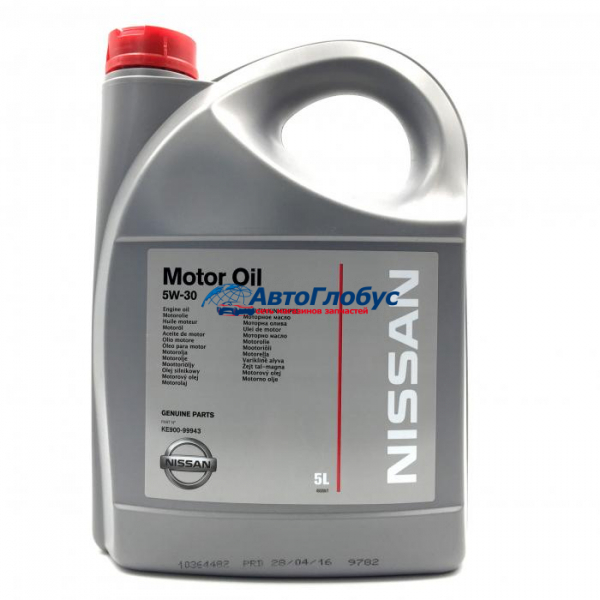 Масло NISSAN моторное 5W30 5л. (синтетика)