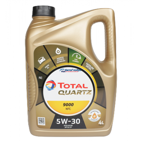 Масло Total Quartz моторное 5W30 9000 NFC 4л (cинтетика)