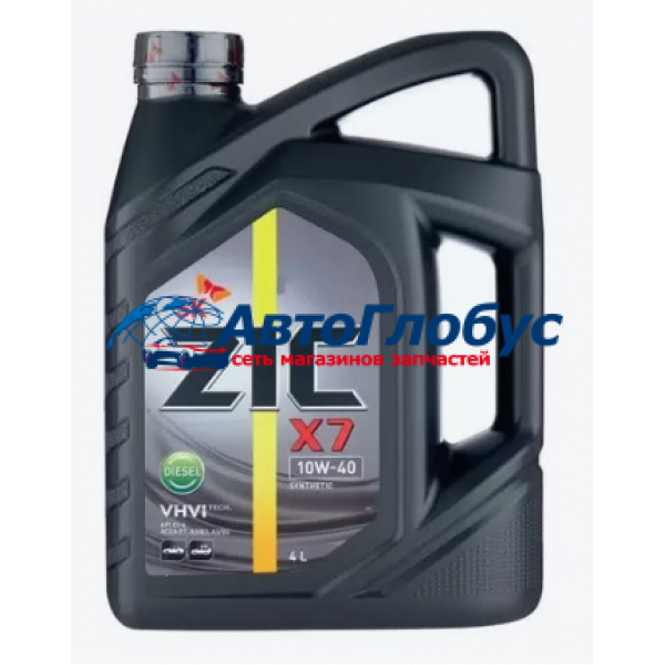 Масло ZIC моторное 10W40 X7 дизельное 4л. (синтетика) (старый 5000)