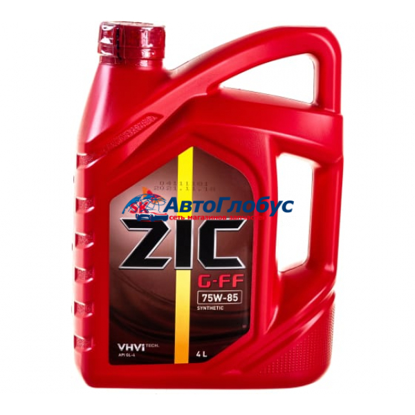Масло ZIC трансмиссионное 75W85 G-FF GL-4 4л. (полусинтетика)