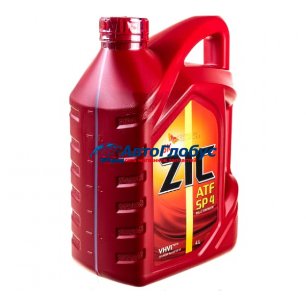 Масло ZIC трансмиссионное ATF SP lV (синтетика) 4 л.