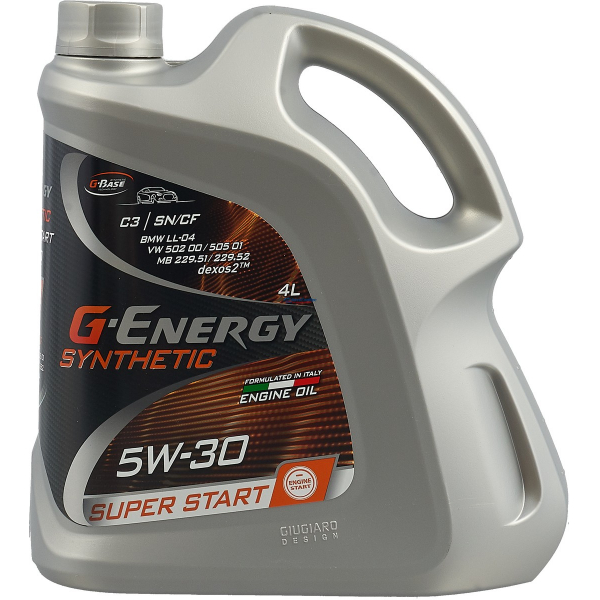Масло G-Energy моторное 5W30 Synthetic Super Start 4л (синтетика)