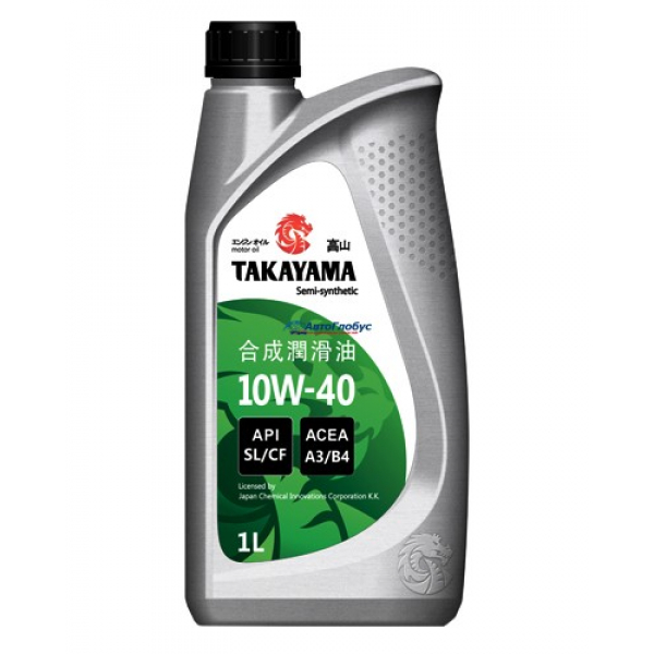 Масло TAKAYAMA моторное 10W40 1л. (полусинтетика) (пластик)