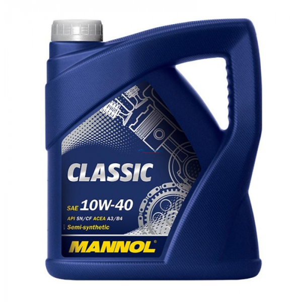 Масло Mannol моторное 10W40 Classic 4л. (полусинтетика)