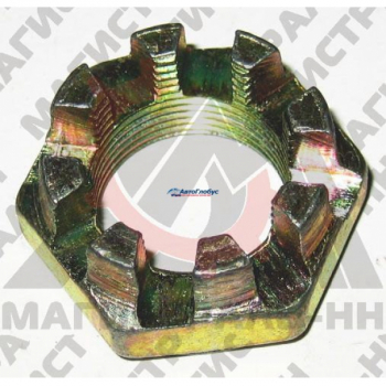 Гайка М24х1,5 корончатая поворотного кулака (ступицы) 2410, 3102