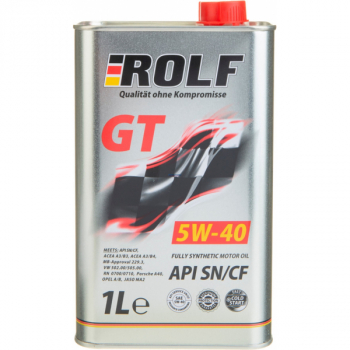 Масло ROLF GT моторное 5W40 1л. (синтетика)