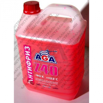 Антифриз AGA Z-40 красный (-40) 5 л G12