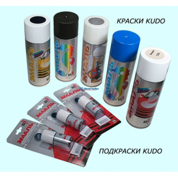 Краска аэрозоль "Темно-зеленый-394" 520 мл. KUDO
