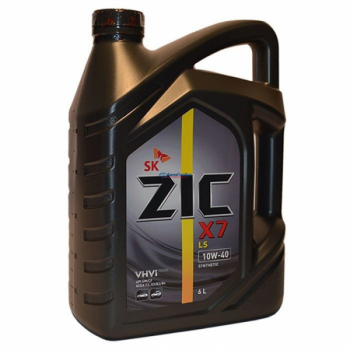 Масло ZIC моторное 10W40 X7 6л. (синтетика) (старый А+)