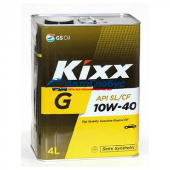 Масло KIXX моторное 10W40 Gold SL 4 л. (полусинтетика)