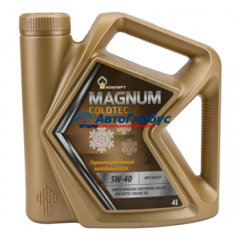 Масло Rosneft моторное 5W40 Magnum Coldtec API SN/CF 4л (синтетика)