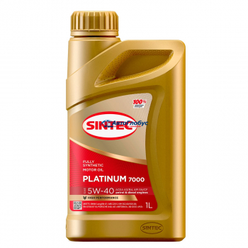 Масло SINTEC моторное 5W40 Платинум 1л. (синтетика)