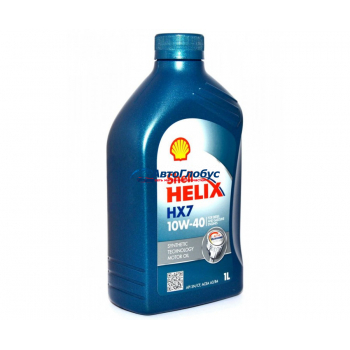 Масло Shell моторное 10W40 Helix Plus 1л. (полусинтетика)