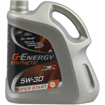 Масло G-Energy моторное 5W30 Synthetic Super Start 4л (синтетика)