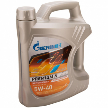 Масло Gazpromneft моторное 5W40 Premium N 4л (синтетика)